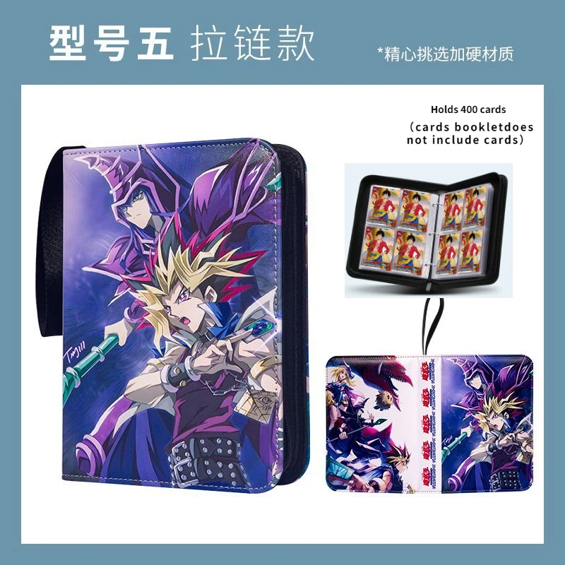 400pcs/900pcs Album karciane Anime Yu Gi Oh kolekcja kart zamek błyskawiczny karty do gry segregator dla dzieci zabawka prezent