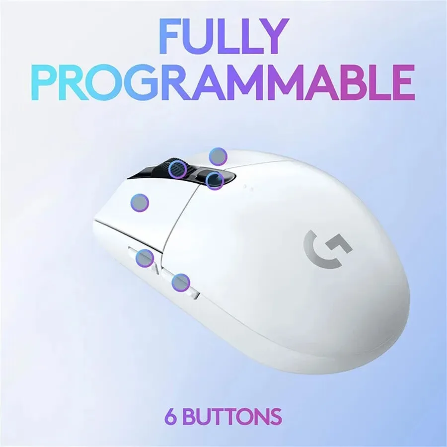 【LIGHTSPEED & HERO Sensor】ماوس لاسلكي Logitech G304 G305، سرعة 1 مللي ثانية، كفاءة 10x، بطارية 256 ساعة للألعاب