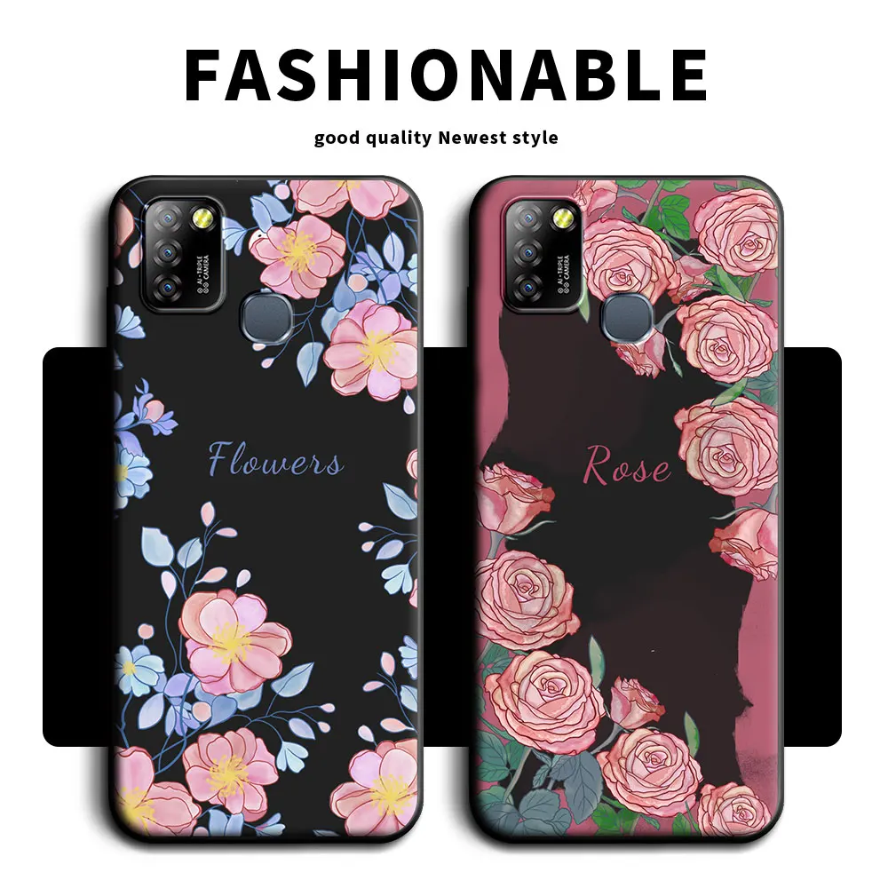 For Infinix Smart 5 India Smart6 X657B Case Soft Silicone Panda Flower Butterfly Couple Phone Case For Infinix Smart6 Back Cover