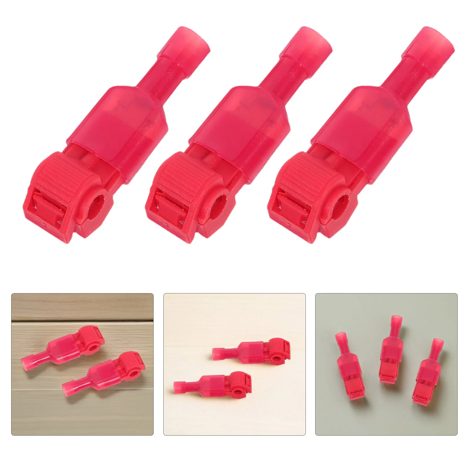 

60Pairs Quick Wire Connectors T-Tap Splice Terminals Non-Damaging Electrical Connectors for Home Office Wiring