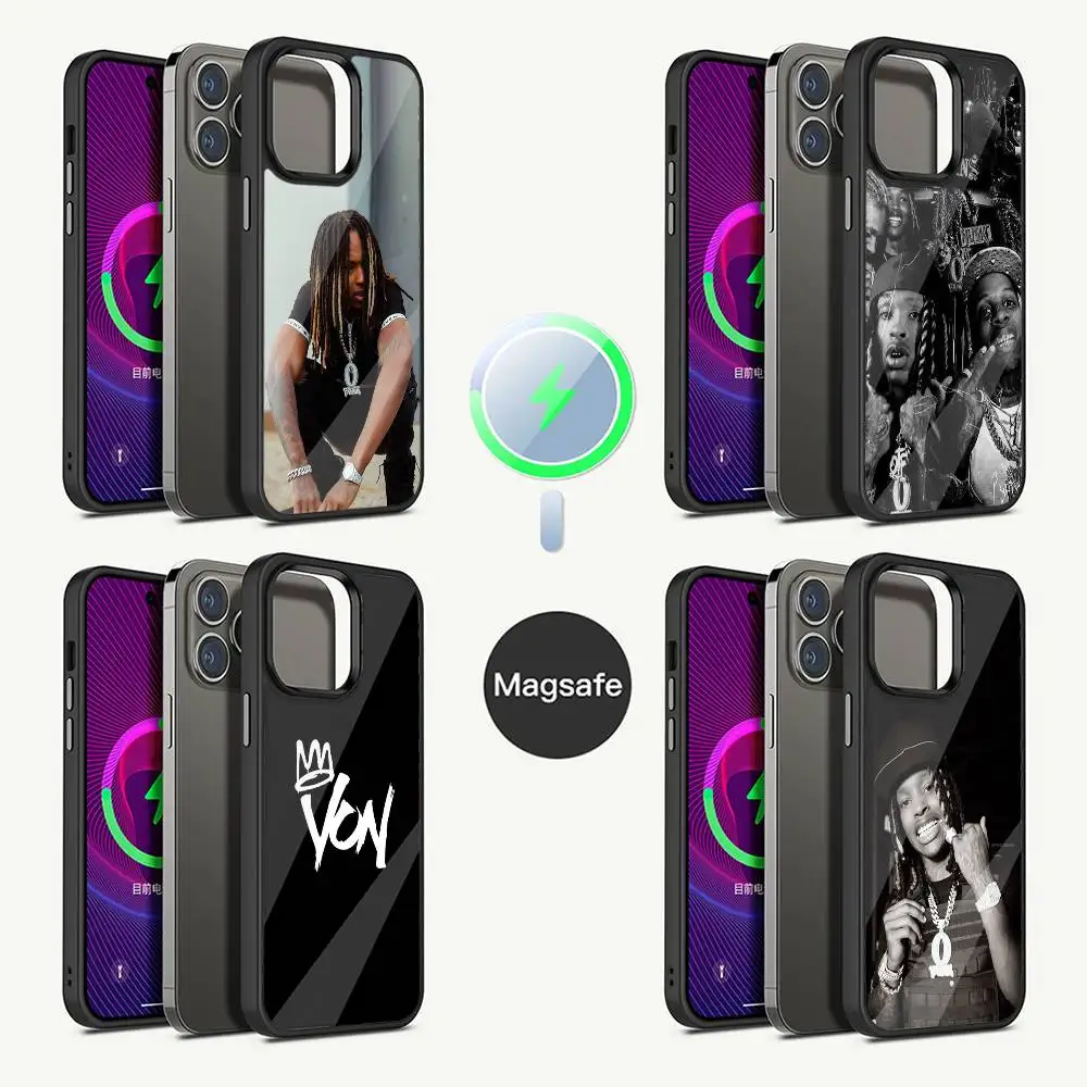 

Rapper K-King V-Von Grandson Phone Case For iPhone 16,15,14,13,12,11,Pro,Max,Plus,Mini,Magsafe,Magnetic Wireless Charging Case