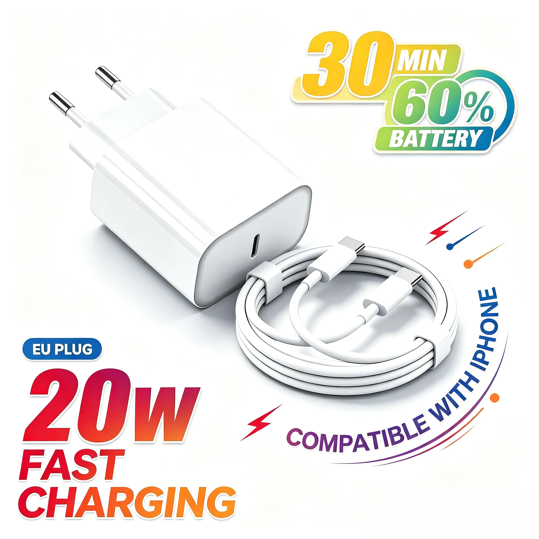 Travel Accessories Iphone - Adattatore US EU, caricabatterie rapido da