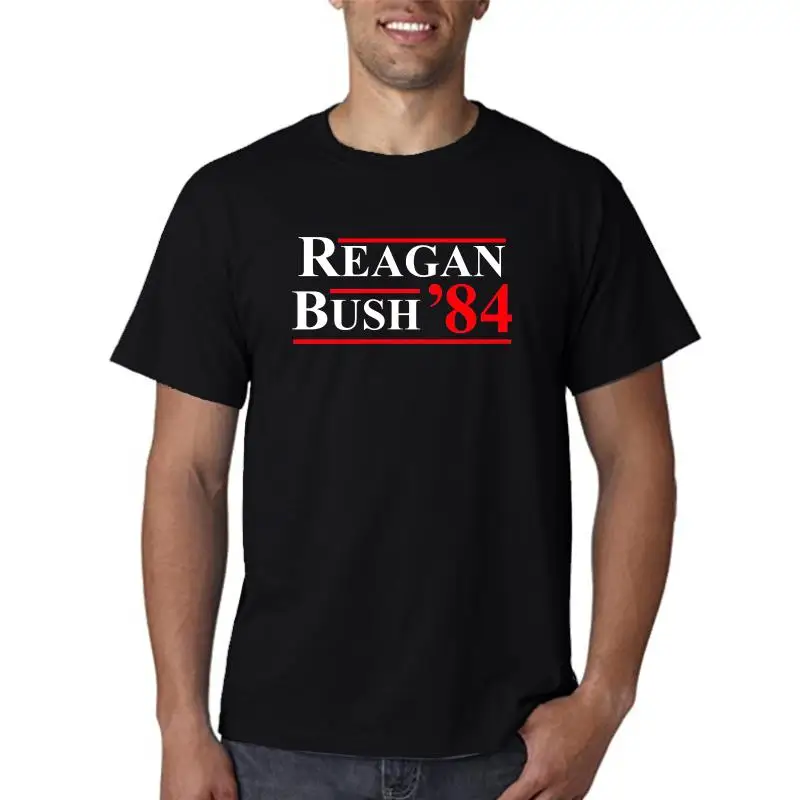 Ronald Reagan George Bush 84 Campaign T-Shirt Conservative shirt Patriotic shirt