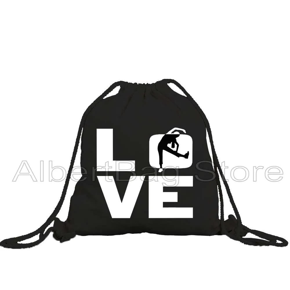 Ballet Ballerina Dancer Aerialist Aerial Yoga Silks Aerobics Aerobic Gym Hoop Lyra Drawstring Bags Backpack Sackpack String Bag