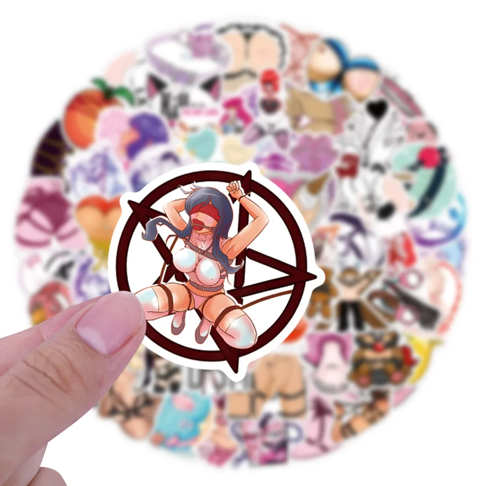10/60/120PCS Hentai Cartoon Stickers Funny BDSM Graffiti Waterproof Decoration Fridge Laptop Phone Guitar Bike Skateboard Decals