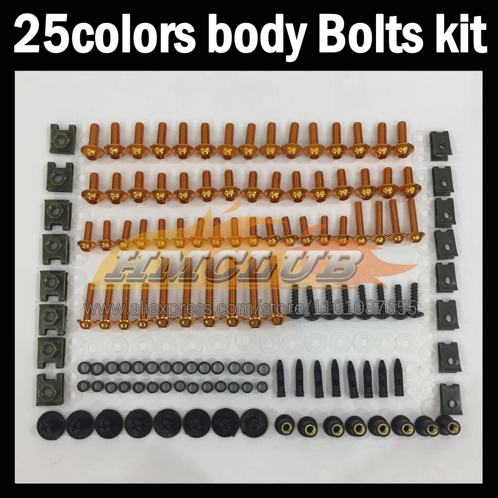 268ps Full Screws Kit Body bolt For SUZUKI GSXR 1000 1000CC GSXR1000 K9 2009 2010 2011 2012 13 14 15 16 Fairing bolts screw NutS