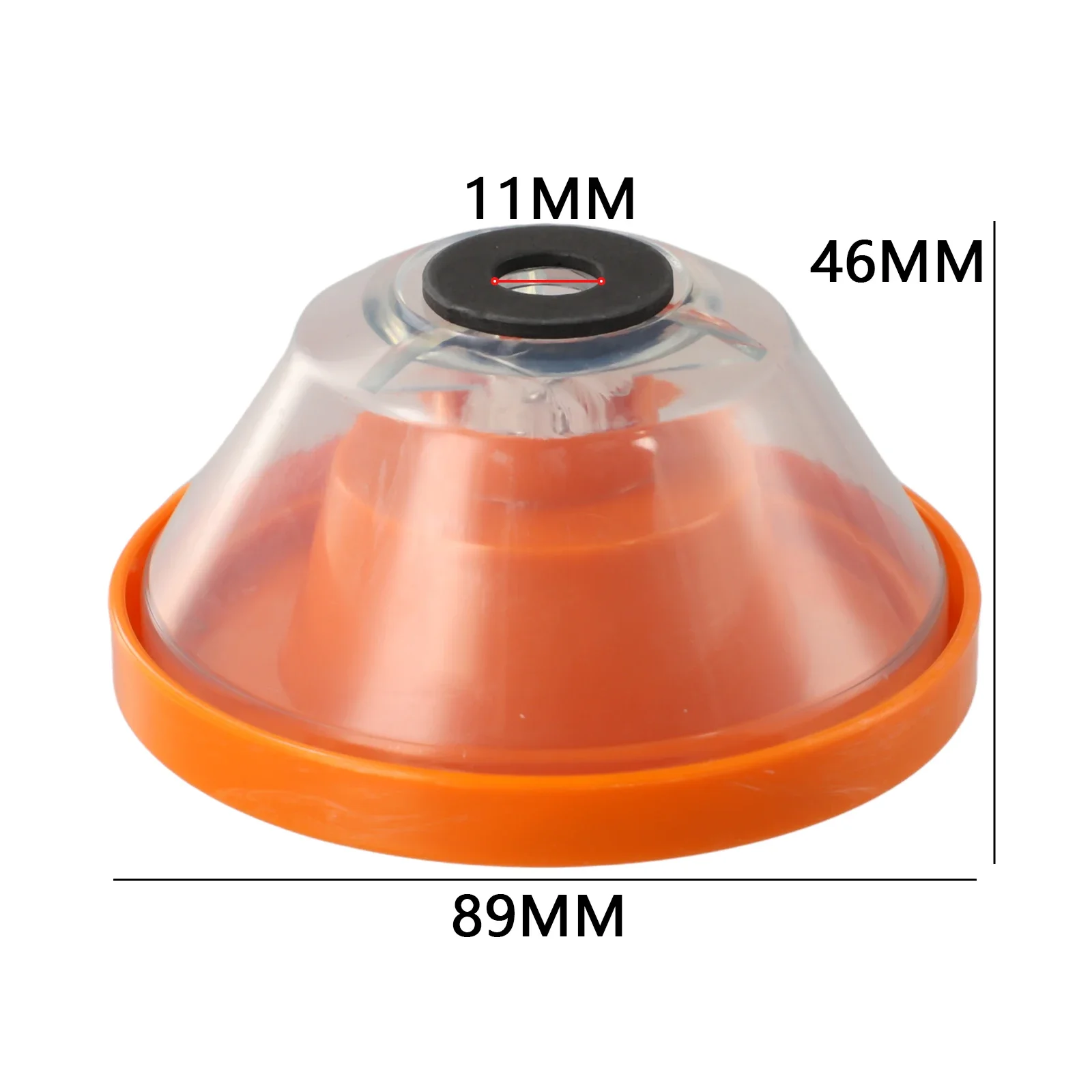 Copertura antipolvere per trapano in spugna e plastica adatta per 4 punte da trapano da 10mm Design con fibbia perfetto per l'apertura della parete in cemento arancione