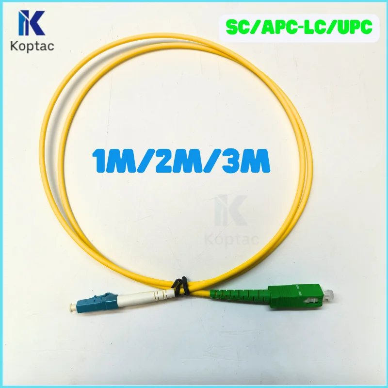 Free Shipping Wholesale 10PCS/Lot Simplex LC/UPC-SC/APC Fiber Optic Patch Cord 1m/2m/3m Jacket FTTH Jumper Cable