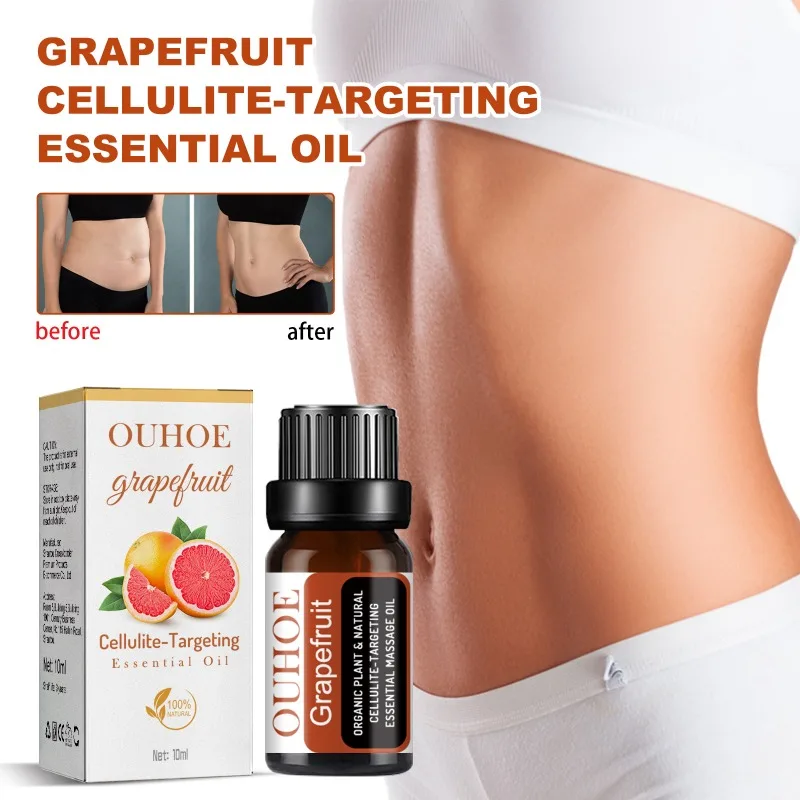 Grapefruit Essential Oil Remover Belly Slim Grapefruit Oil Tummy Waist Fat Burner Lose Weight Firming Body Massage Cream Oil