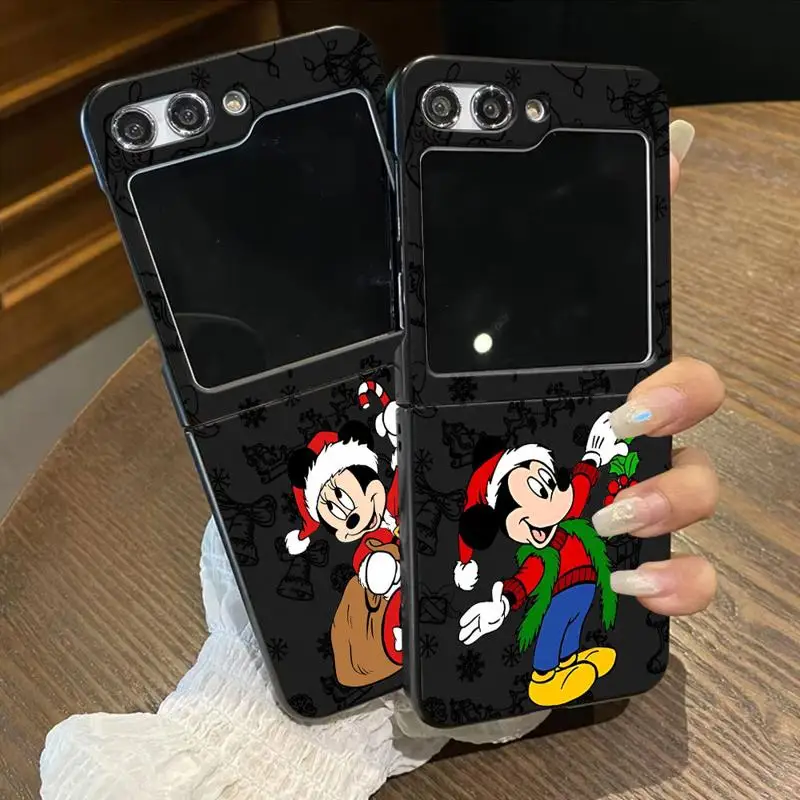 

Disney Christma Mickey Pluto phone case for Samsung Galaxy Z Flip 6 5 zflip4 zFlip zFlip3 zflip6 funda celulare protective cases