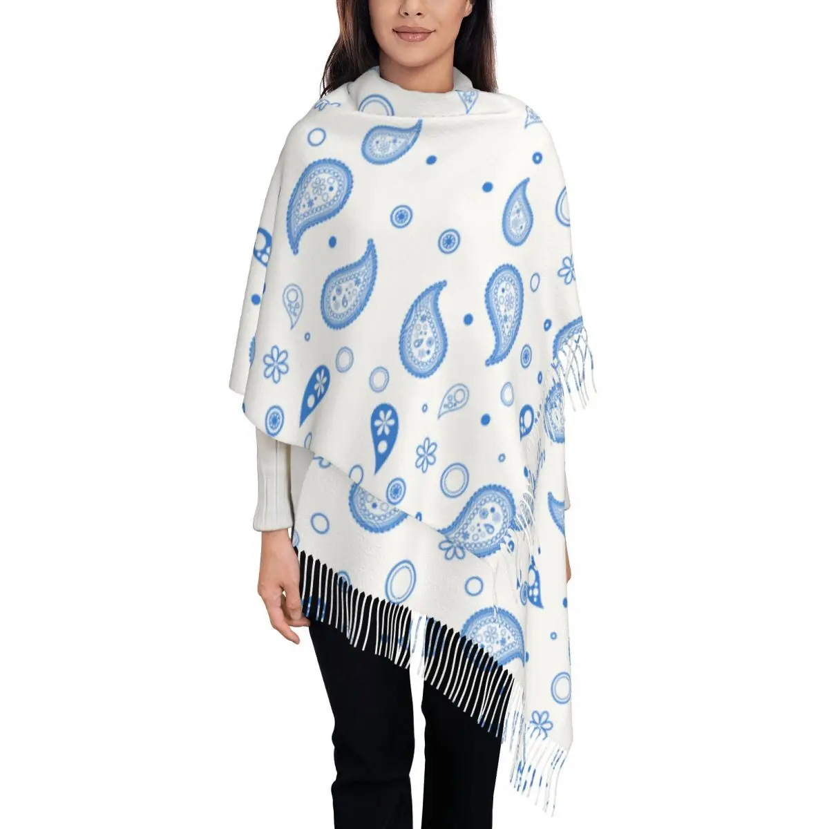 Blue Water Women's Tassel Shawl Scarf Fashion Scarf