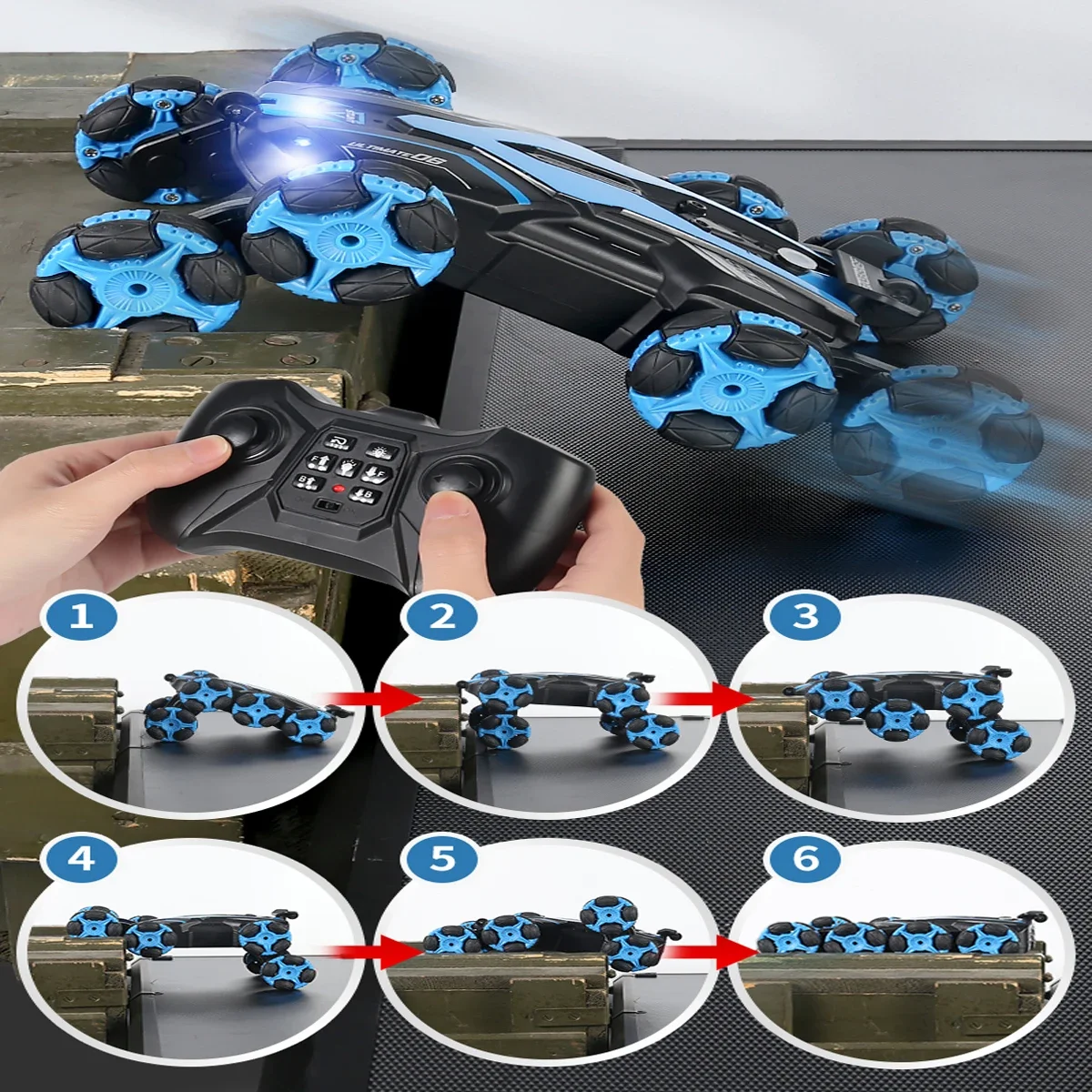 Eight Wheels RC Car Toy Spray Twisting Stunt Drift Car Remote Controlled Cars RC Toys for Children Adults Remote Controlled Car