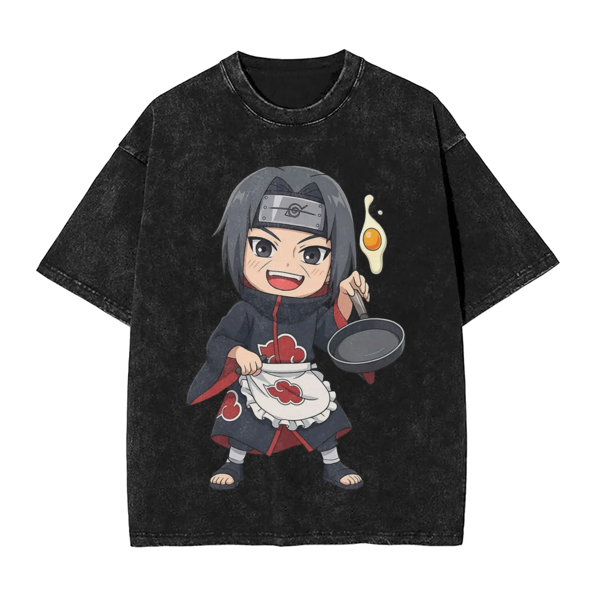 How do you like your eggs Narutoes Anime T Shirts Hip Hop Washed  Oversize T-Shirt Novelty for Men Women Tops Streetwear  Tees