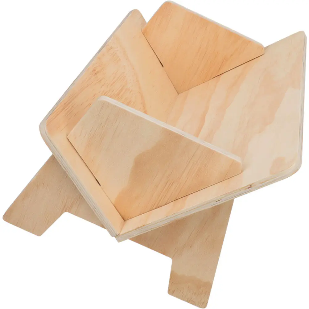 

Wooden Desktop Book Storage Rack Sloping Bookshelf Stationery Organizer Desktop Sundry Holder Simple Wooden Book Stand
