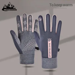 Guantes Térmicos de lana para ciclismo para mujer, resistentes al frío, resistentes al viento, impermeables, cálidos, para correr al aire libre, esquí, Invierno