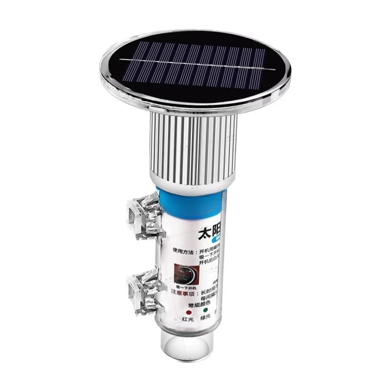 Red, white and green three-color warning light solar marine signal light waterproof control fishing boat flash buoy