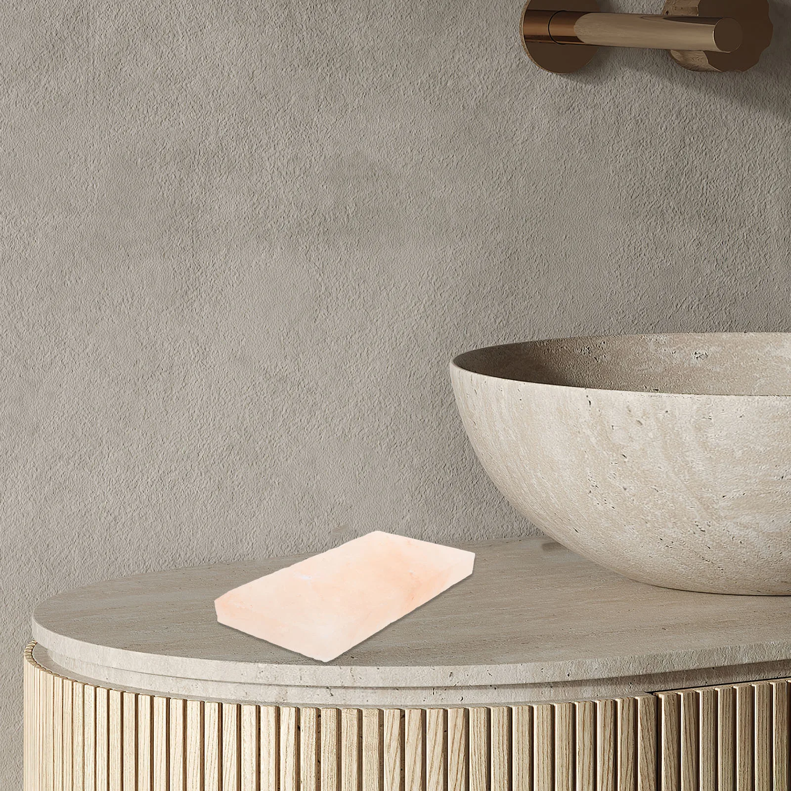 サウナ室用バスソルトブリック 天然塩石 無添加 肌に優しい 鎮静効果のあるシャワーバスセラピー 活性化