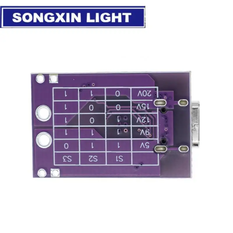 Neue Typ-C QC AFC PD2.0 PD3.0 zu DC Spoof Scam Schnelle Ladung Trigger Polling Detektor USB-PD Notebook netzteil Ändern Bord