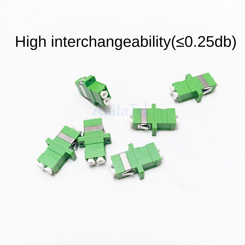 Coupler Optical Connector LC APC-LC APC Adapter Duplex Mode Fiber Optic Connectors