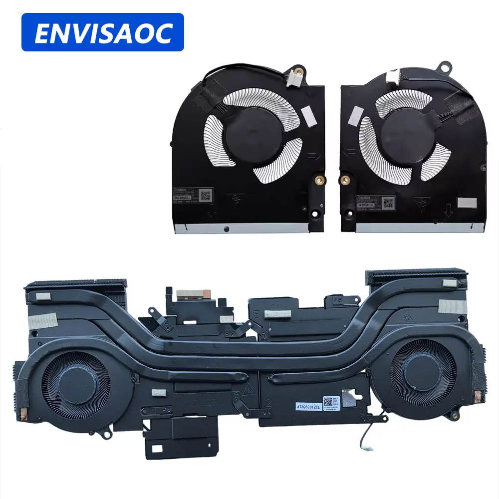 For Dell Alienware M15 R7 AMD 125W 80W Laptop CPU GPU Cooling Fan Heatsink Fan Cooler 0DVK49 00VGY4