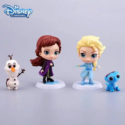 4 st Disney Frost Actionfigurer Prinsessan Elsa Anna Eldande Olaf Modellleksaker Docksamling Dekoration Barn Födelsedagspresent 12 best sales Elsa-docka - №6