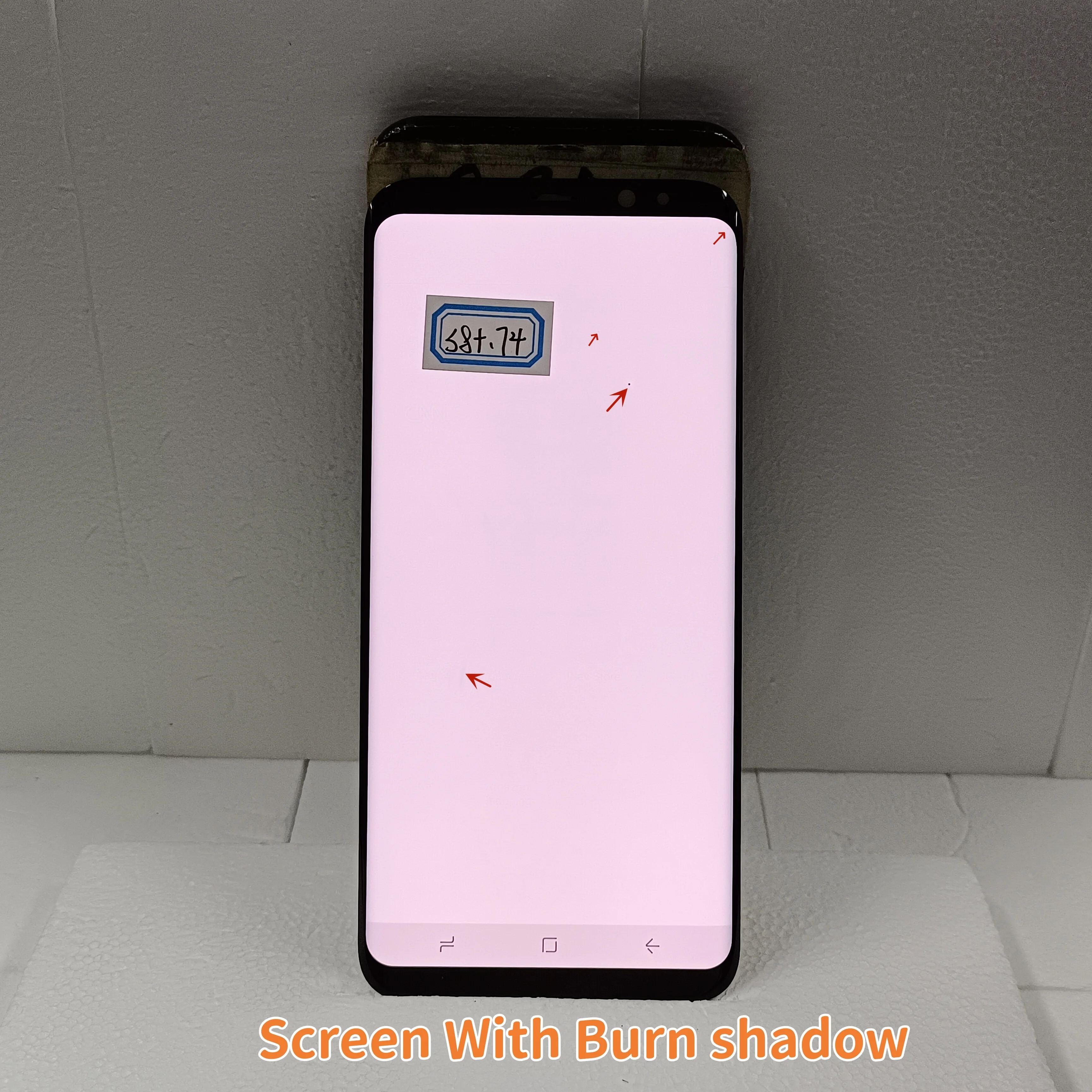 

Super 100% AMOLED Replacement For Samsung S8 plus G955 G955F G955U LCD With defect Display Touch Screen S8+ With burn shadow