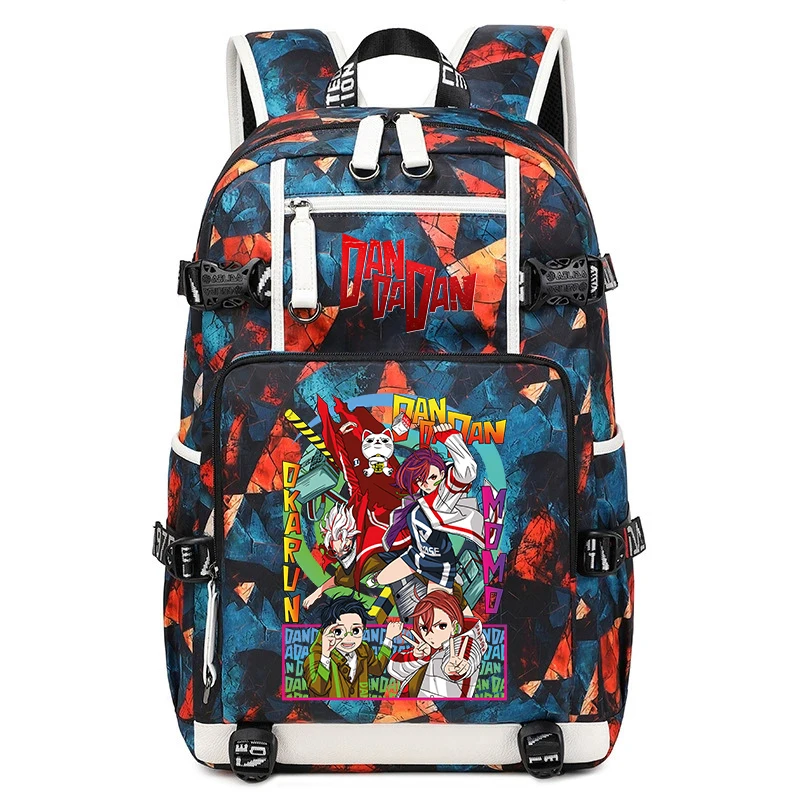 

Dandadan Anime Print Student Backpack Large Capacity School Bag for Boys Girls Travel Bookbag