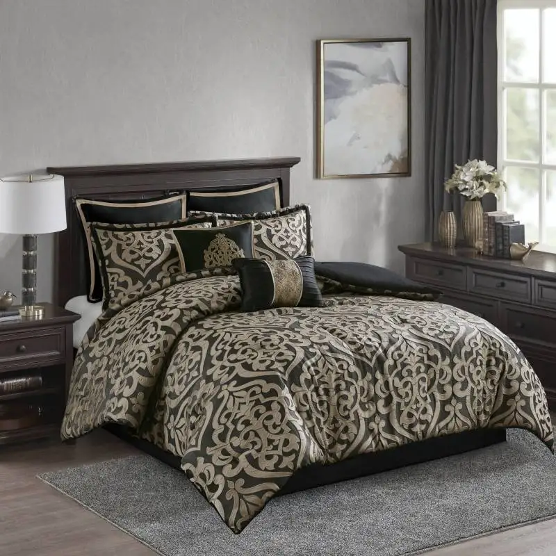 

8PCS King Jacquard Comforter Set