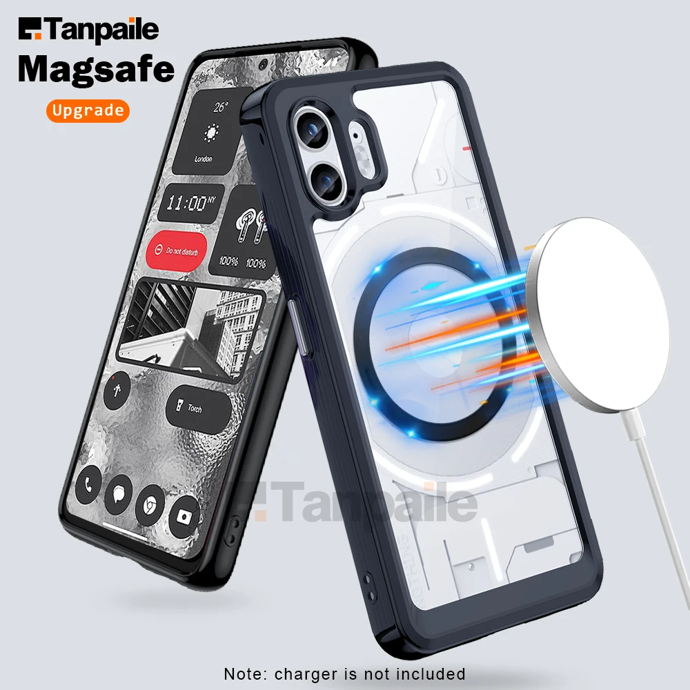 Tanpaile Case For Nothing Phone 2 1 2A Shockproof Minimalist Slim Thin Phone Cover Bumper Casing【Upgrade】