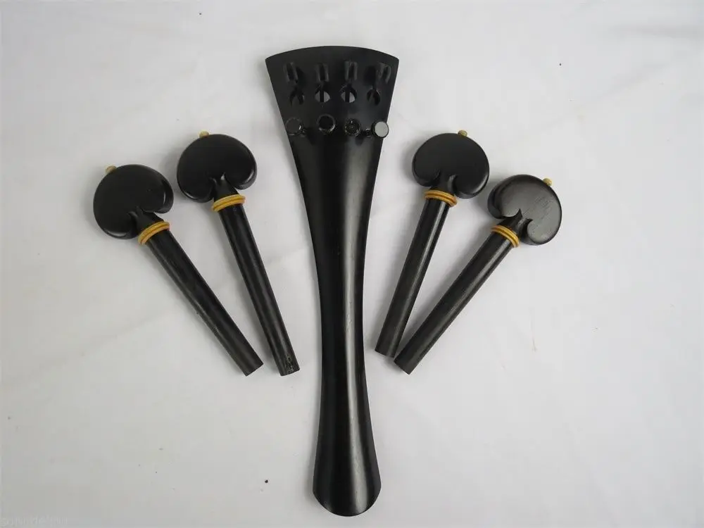 

1set of 4/4 Cello parts,nice ebony parts (tailpiece&pegs) rounded model