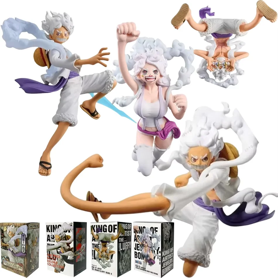 Figura de Acción de Monkey D Luffy de One Piece - Gear 5 Sun God Nika con Nikaponi - Colección de Modelos, Regalo de Cumpleaños