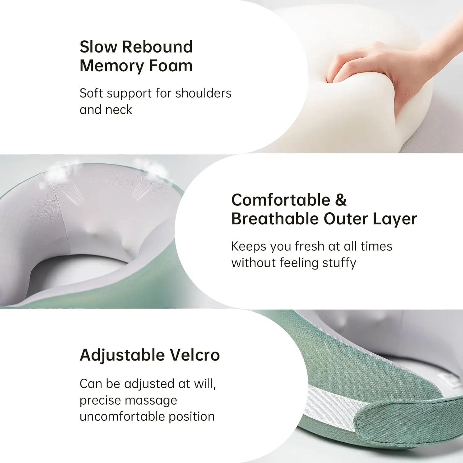 الكهربائية الرقبة الكتف مدلك وسادة تدليك شياتسو مع الحرارة الساخنة ضغط اللاسلكي عنق الرحم مدلك الذراع العضلات لتخفيف الآلام #5