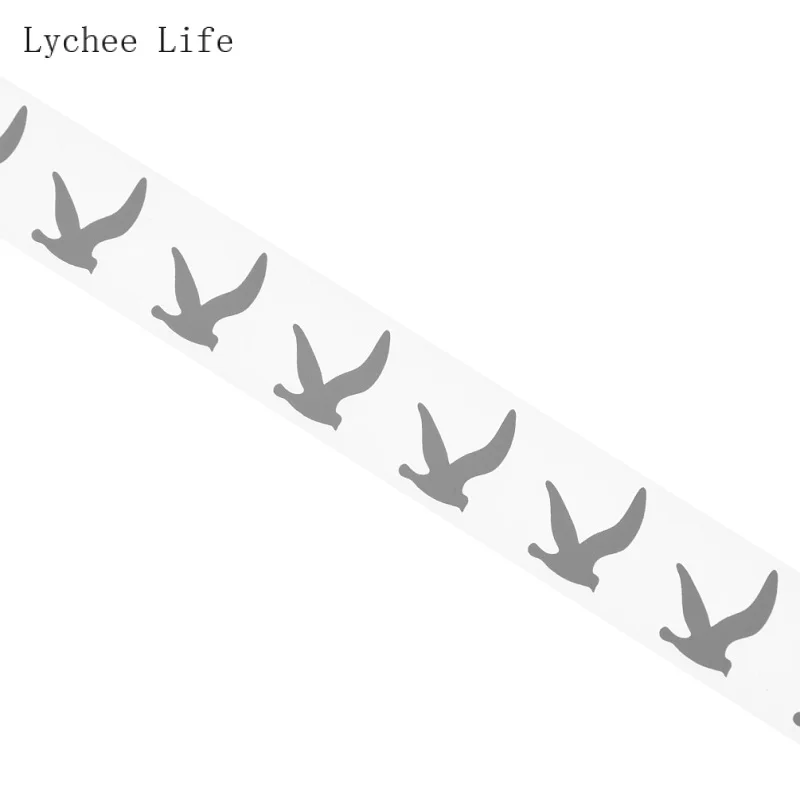 Lychee Life 100cm Cartoon Reflective Sticker Vinyl Film For Garment DIY Iron On Fabric Clothing Tape Sewing Accessories