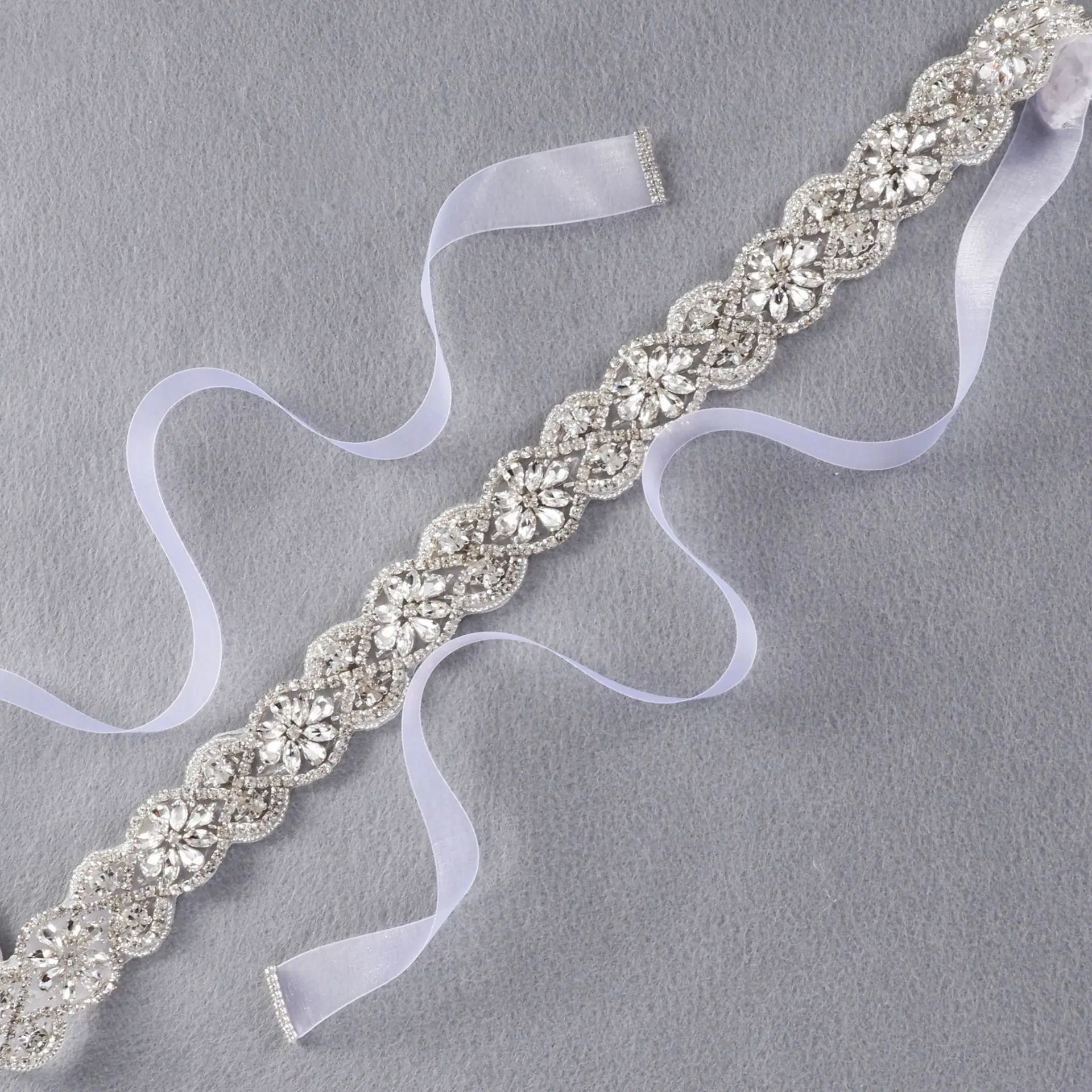 

Rhinestone & Crystal Bridal Waist Chain & Belt, Wedding Dress Embellishments & Bridal Accessories
