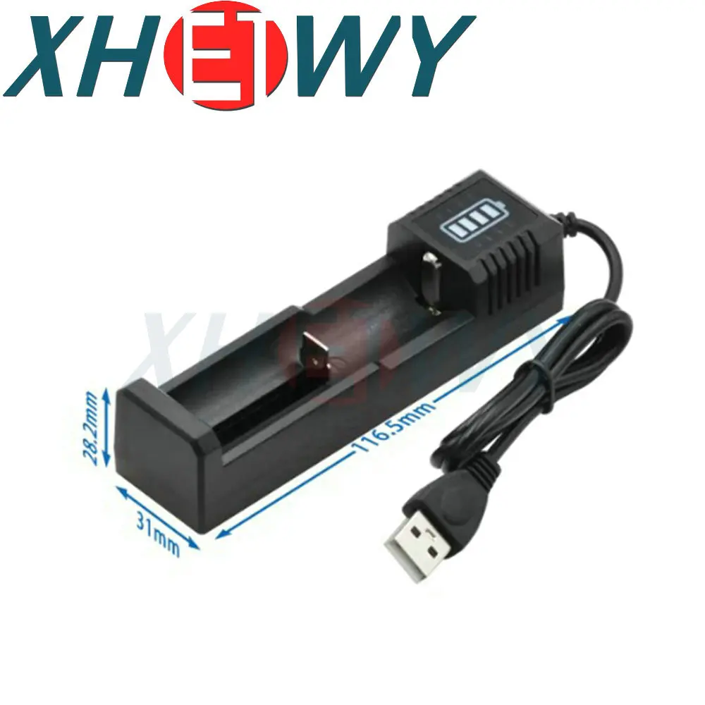 18650 battery charger 3.7V lithium battery USB charger 16340 14500 18650 26650