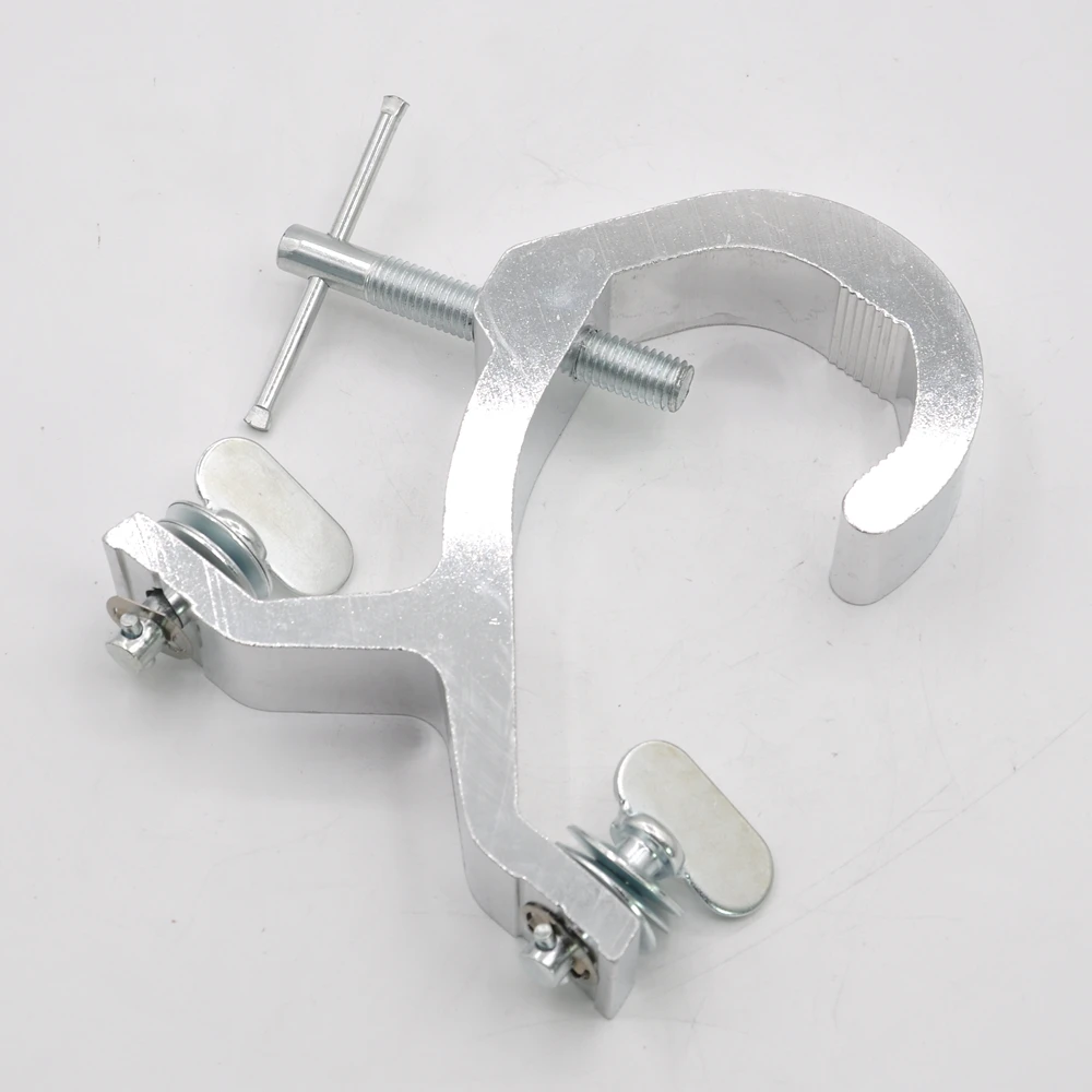 TIPTOP 10 Pack Y Shape Quick Lock Fitting Aluminum Clamp Hook Mount For DJ Party Stage Lights Pipe 106mm Pitch Stage Lighting