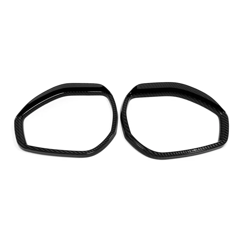 For Ford Explorer 2020 2021 2022 2023 Car Eyebrow Rear Rearview Side Glass Mirror Trim Frame Rain Shield Sun Visor Shade 2pcs