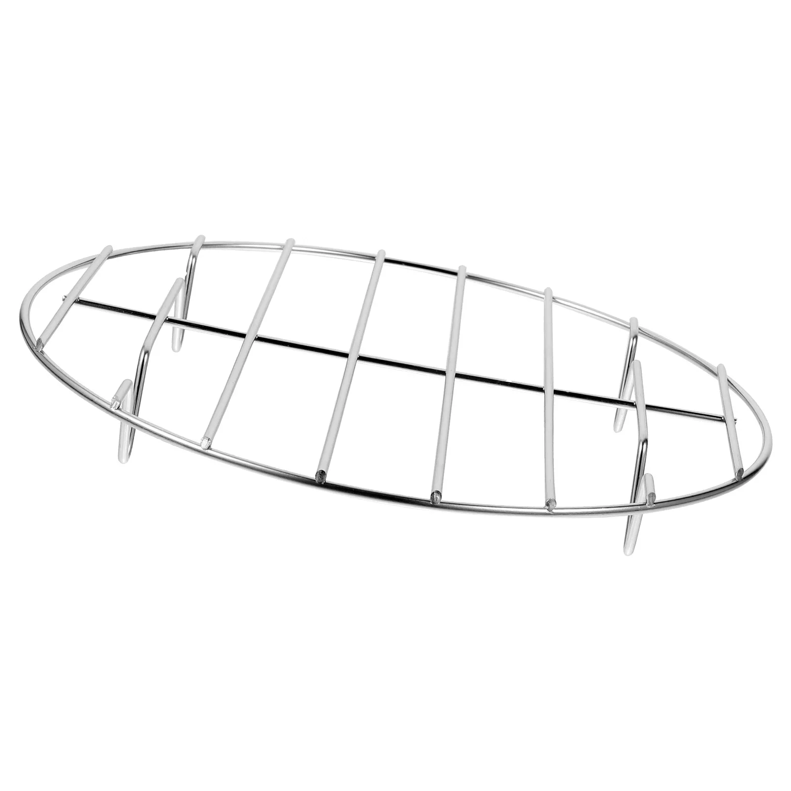 

20Cm Stainless Steel Meat Net Grilling Round Fish Roast Bbq Grill Rack Pizza Baking Heat Resistant Durable Rack For Burgers