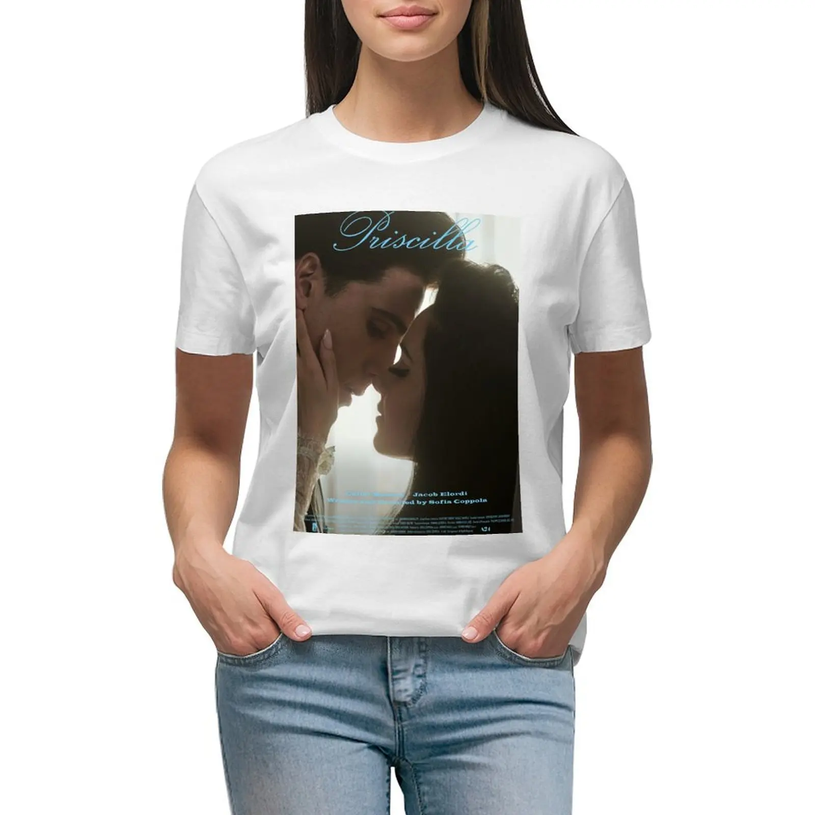 

Priscilla film 2024 A24 T-shirt tees female Women t-shirts