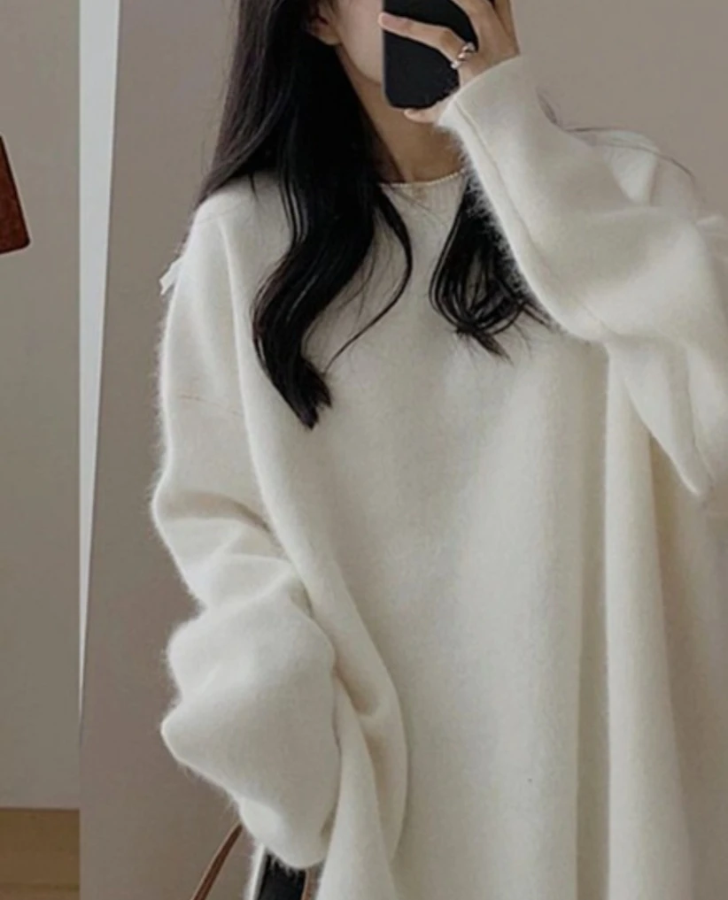 Waschbär Wolle Gestrickte Pullover Winter Mutterschaft Lose Oberbekleidung Plus Größe Schwangere Frauen Stricken Pullover Mode Jacken Rot