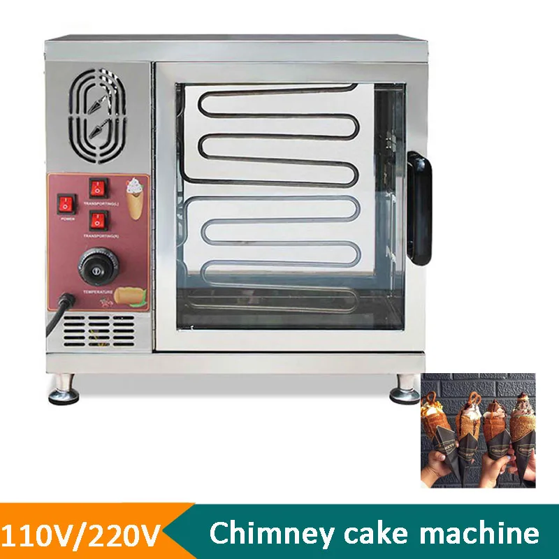 Hungary Chimney Bun Roll Baking Machine  Commercial Home Stainless Steel Toaster Food Processor Ice Cream Roll Oven Dessert Make