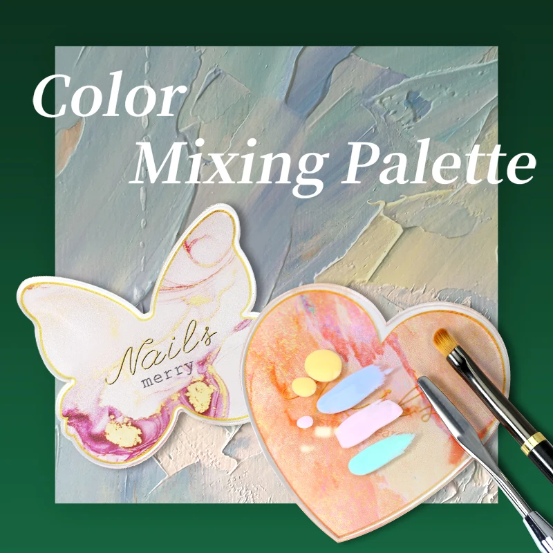 NAILCO Color Mixing Palette Nail Art Tools Kleurenpalet Gel Polish Nail Painting Display Shelf Acrylic Resin Stone Display Board