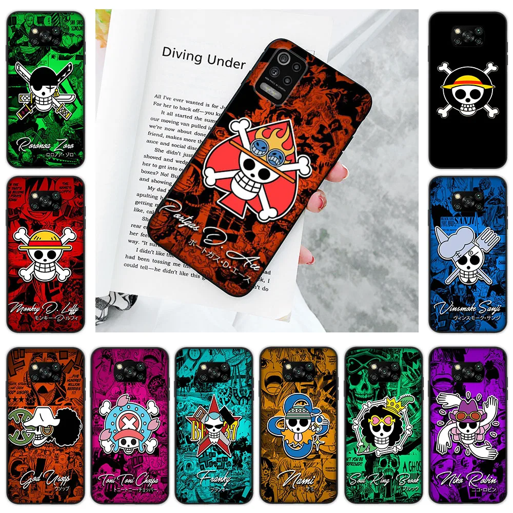 Чехол ZR42 Pirate Skull для Xiaomi Pocophone Mi SE 11 5s 10T 11T 9 13T 8 F1 Pro Lite Plus, черный чехол
