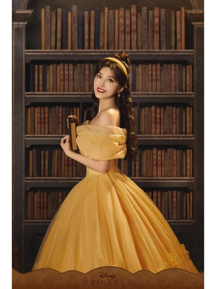 

Yellow Evening Gown Princess Style High-End Luxury Belle Wedding Dress New 2026 Elegant Women's Traditional Costume Stage Wear