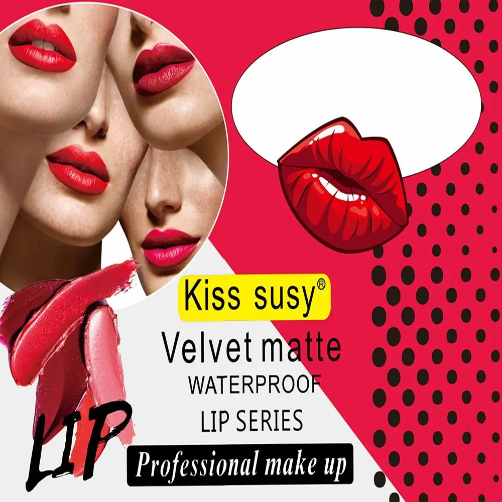 Long Lasting Matte Velvet Lip Gloss, caneta à prova d'água Lip Stick, textura sedosa, 12 cores, antiaderente Cup, Lip Tint Crayon, presente maquiagem