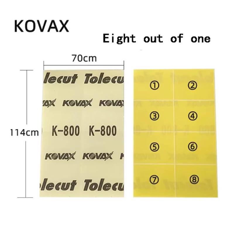 Japão KOVAX Tolecut 8 cortes para a face da lixa Toleblock para polimento de automóveis 800/ 1200/1500/2000 lixa