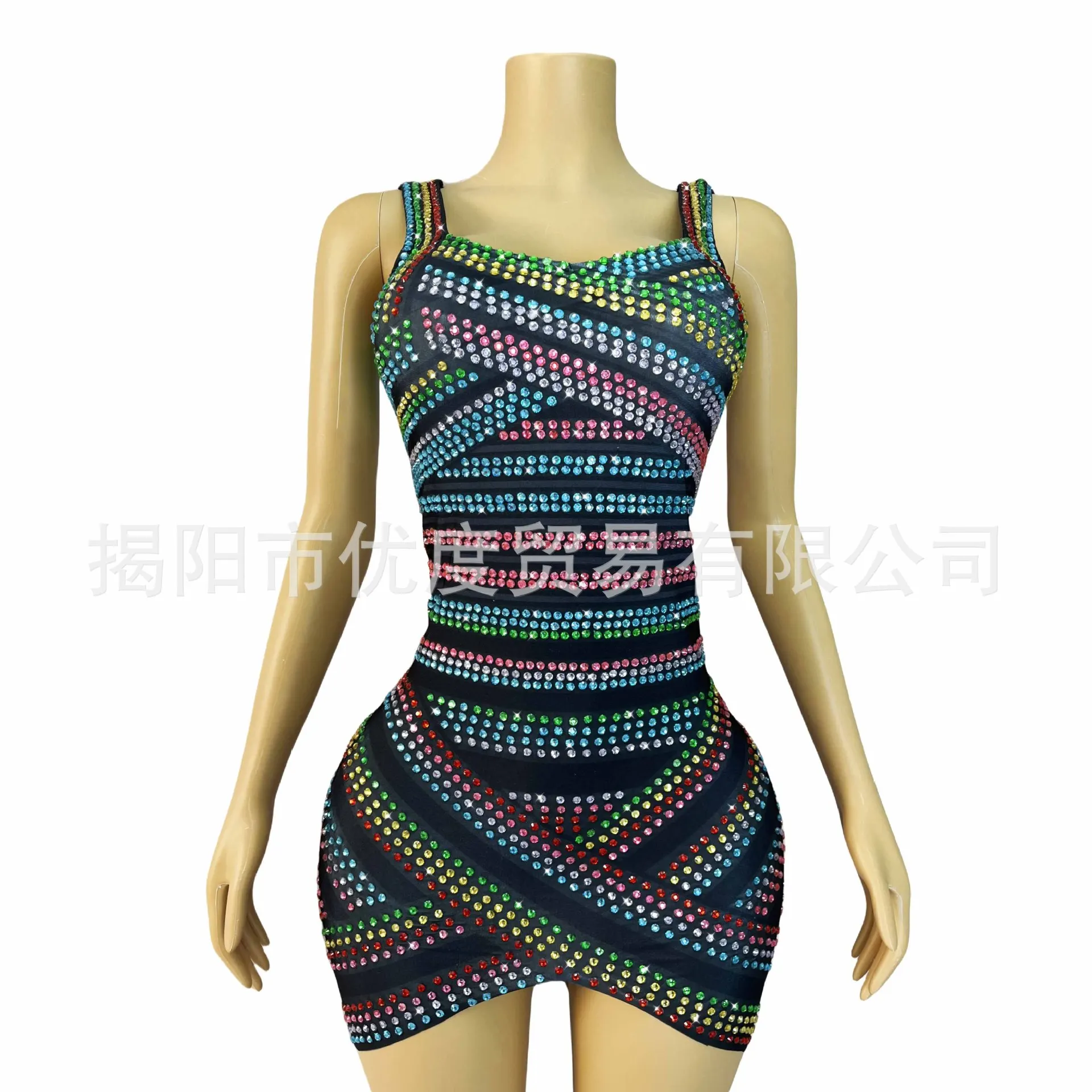 

Тонкий дизайн, подтяжки, блестящие цветные линзы со стразами, жемчужное коктейльное вечернее платье, цветные ленты для выступлений, женские сексуальные платья