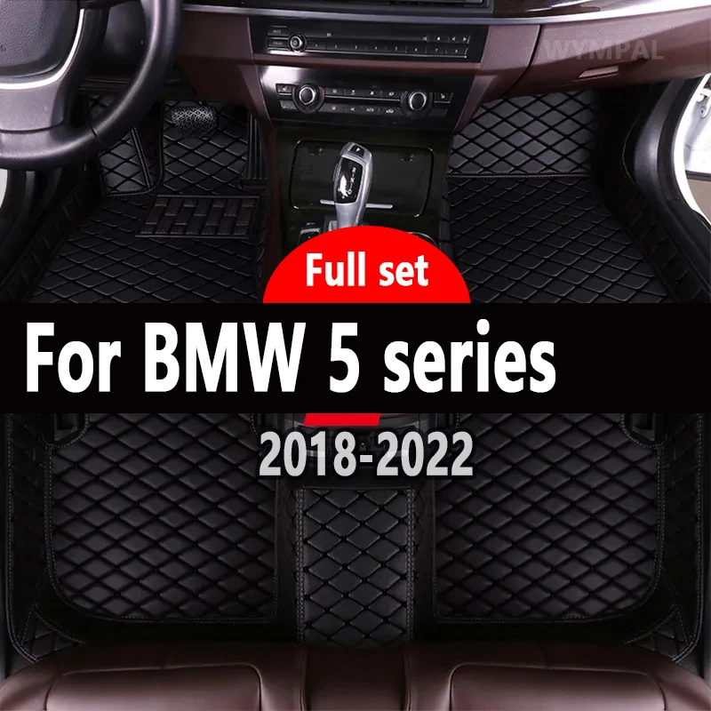 Car floor mats for BMW 5 series G30 525i 530i 540i 2018 19 20 21 22 Custom auto foot Pads automobile cover interior accessories