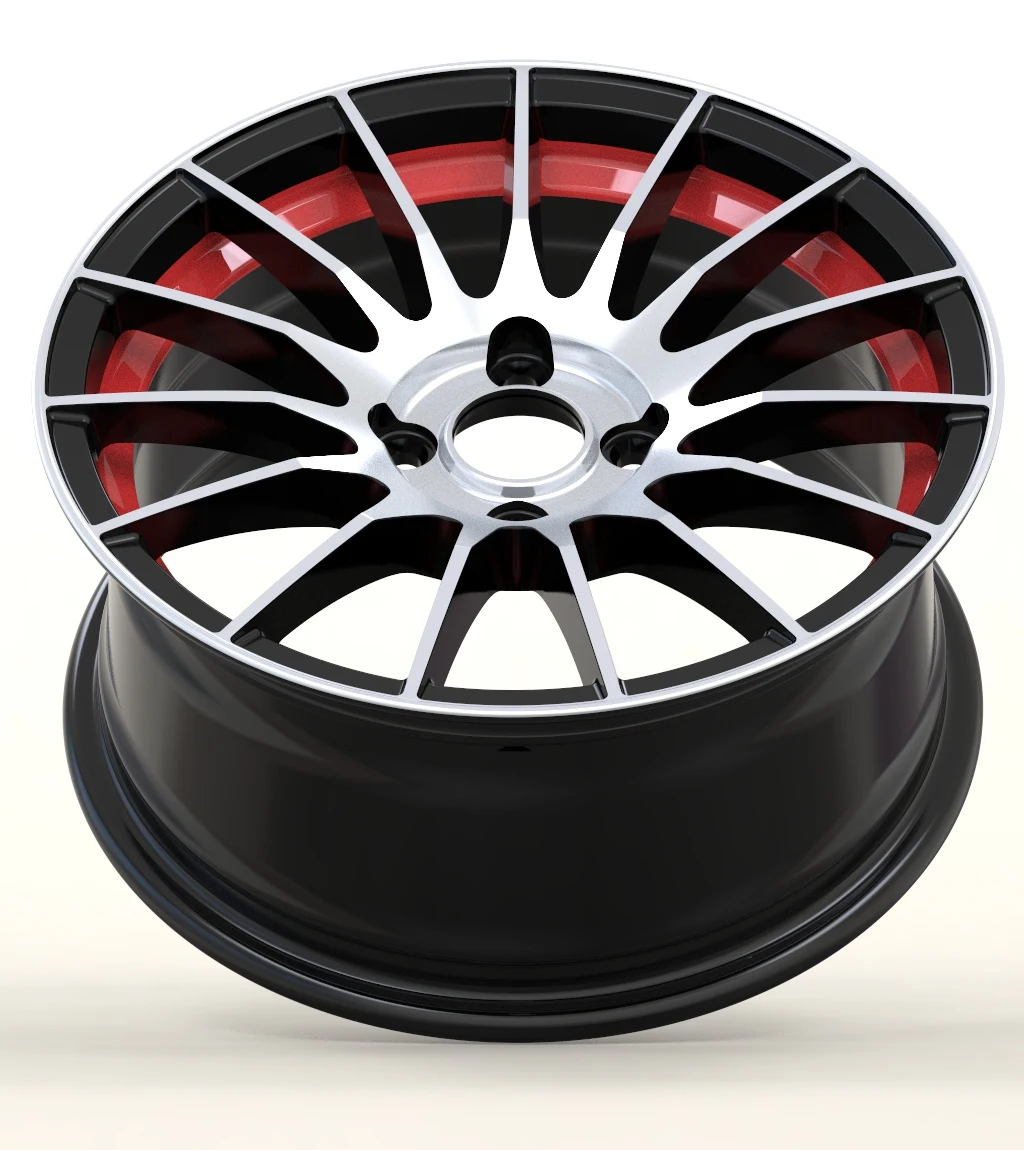 Rines 4x100 4 Holes 15 16 17 18 Inch Forged Alloy Rims Rines De Lujo Wheels