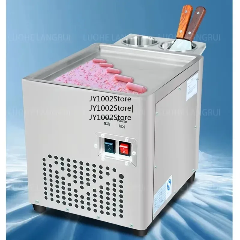 

Discount Wholesale Ice Cream Roll Cold Plate Freezer Sale for Home Use Compact Size Ice Cream Maker Machine